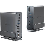 Docking USB Tipo-C Leotec LEDS06/ 5xUSB/ 2xUSB Tipo-C/ 1xUSB Tipo-C PD/ 1xDisplayPort/ 2xHDMI 4K/ 1xRJ45/ 1xJack 3.5/ 1xLector de Tarjetas/ Gris