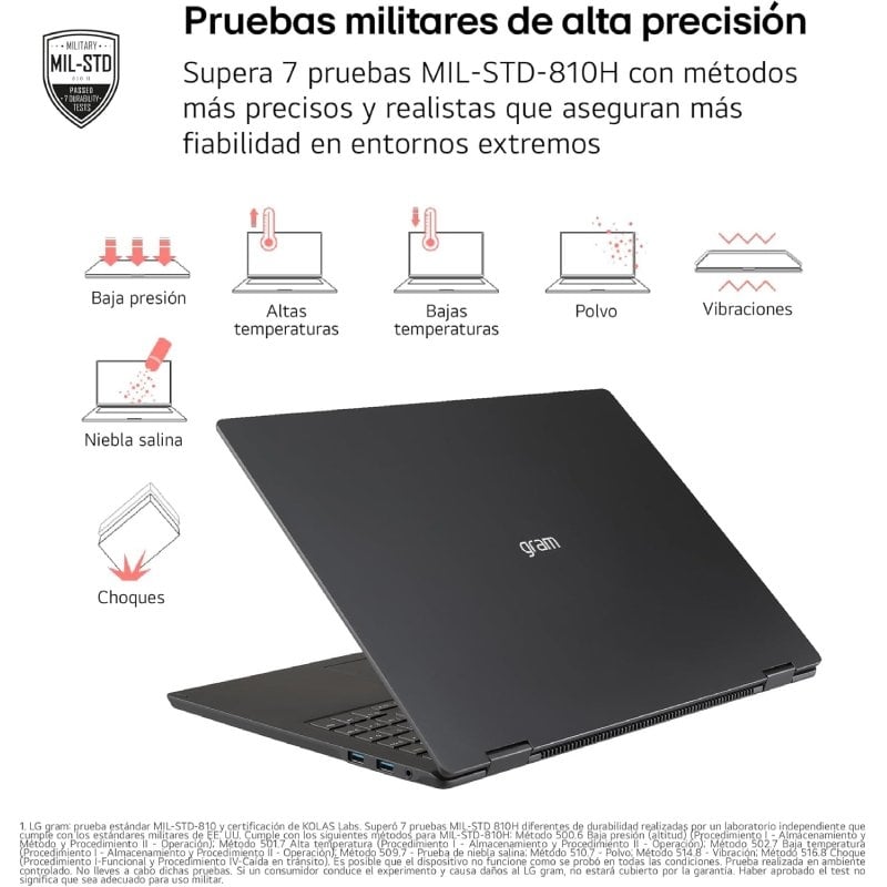 Portátil LG Gram 14Z95U-G.AU85BN Ryzen AI 7 450/ 32GB/ 512GB SSD/ 14"/ Win11