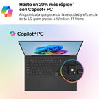 Portátil LG Gram 16UD55U-G.AX55BN Ryzen AI 5 430/ 16GB/ 512GB SSD/ 16"/ Sin Sistema Operativo