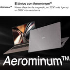 Portátil LG Gram Pro 16Z90U-K.AUB5BN Intel Core Ultra X7-358H/ 32GB/ 512GB SSD/ 16"/ Win11