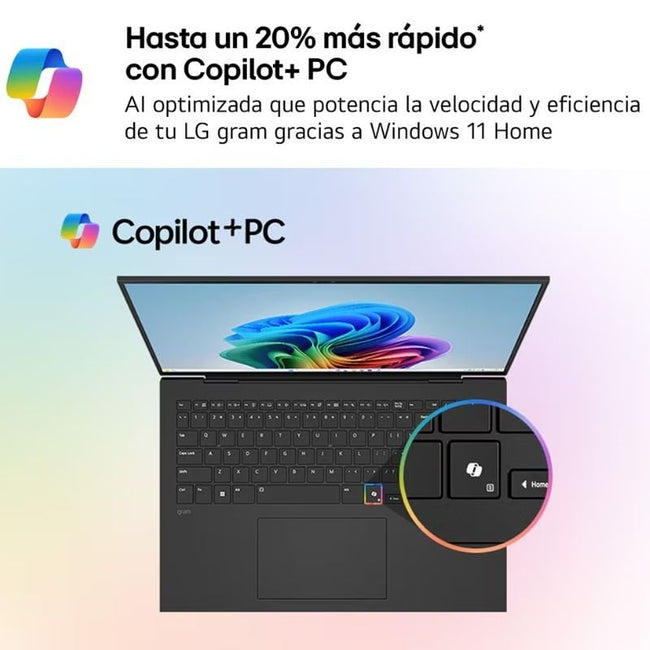 Portátil LG Gram Pro 16ZD90U-G.AX85BN Intel Core Ultra 7-355/ 32GB/ 512GB SSD/ 16"/ Sin Sistema Operativo Main Image