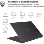 Portátil LG Gram 17ZD90TL-G.AX85BN Intel Core Ultra 7-258V/ 32GB/ 512GB SSD/ 17"/ Sin Sistema Operativo