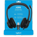 Auriculares Logitech H390/ con Micrófono/ USB/ Negros