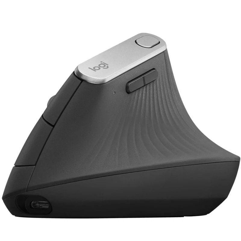 Ratón Vertical Inalámbrico Logitech Vertical MX/ Batería recargable/ Hasta 4000 DPI