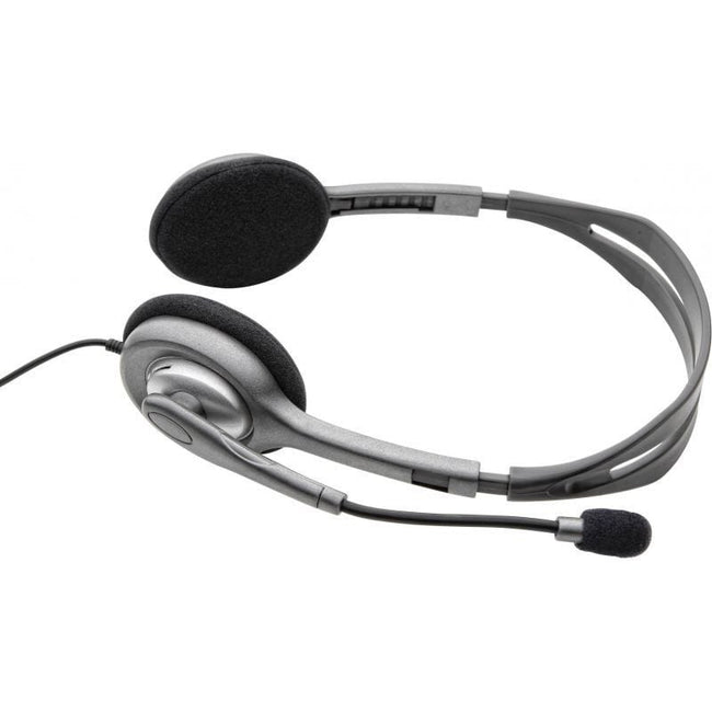 Auriculares Logitech H110/ con Micrófono/ Jack 3.5/ Plateados Hover Image
