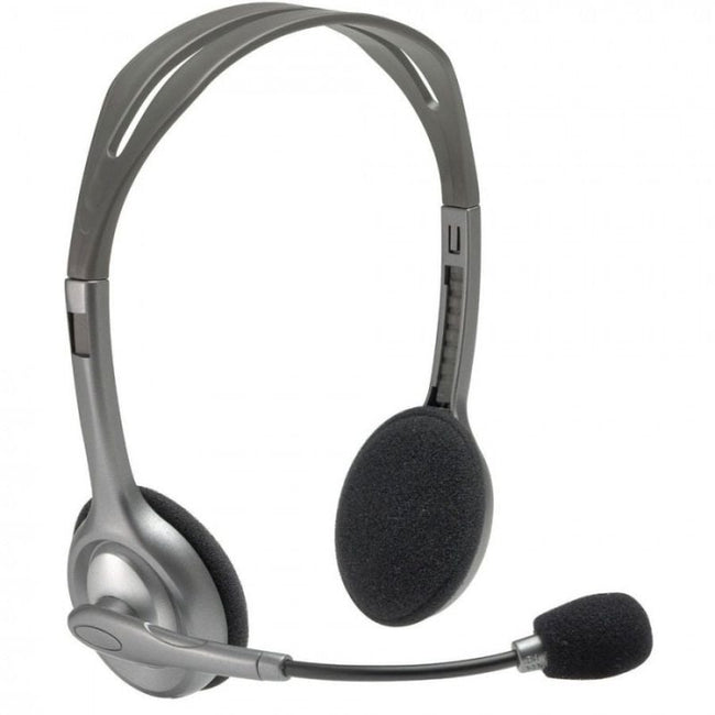 Auriculares Logitech H110/ con Micrófono/ Jack 3.5/ Plateados Main Image