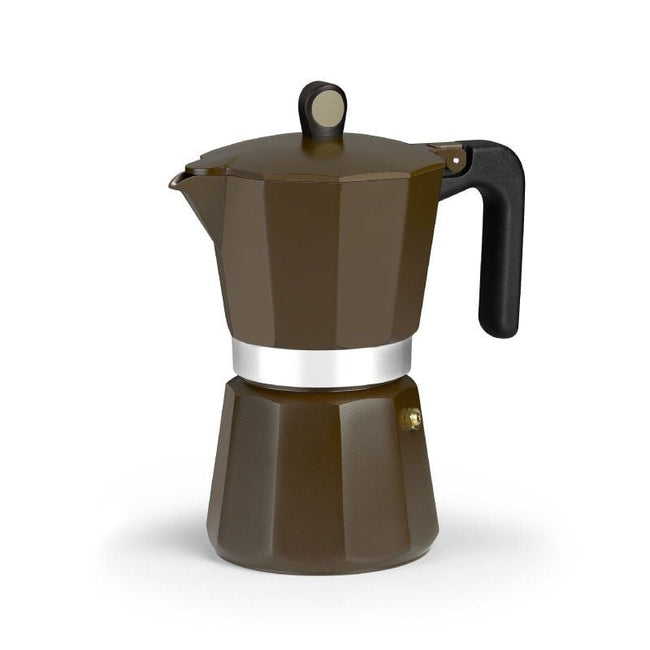 Cafetera Italiana Induction Cream M671012/ 12 Tazas/ Marrón Hover Image