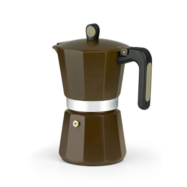 Cafetera Italiana Induction Cream M671012/ 12 Tazas/ Marrón Main Image