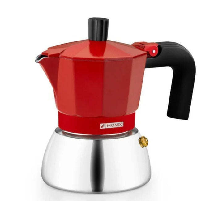 Cafetera Italiana Monix Induction Inox M863106/ 6 Tazas/ Roja Hover Image