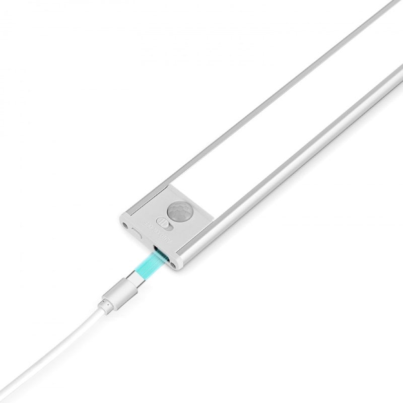 Barra de Luz Magnética con Sensor de Movimiento Muvit iO MIOCAB001/ 3 Modos de Luz/ con Batería/ Blanca