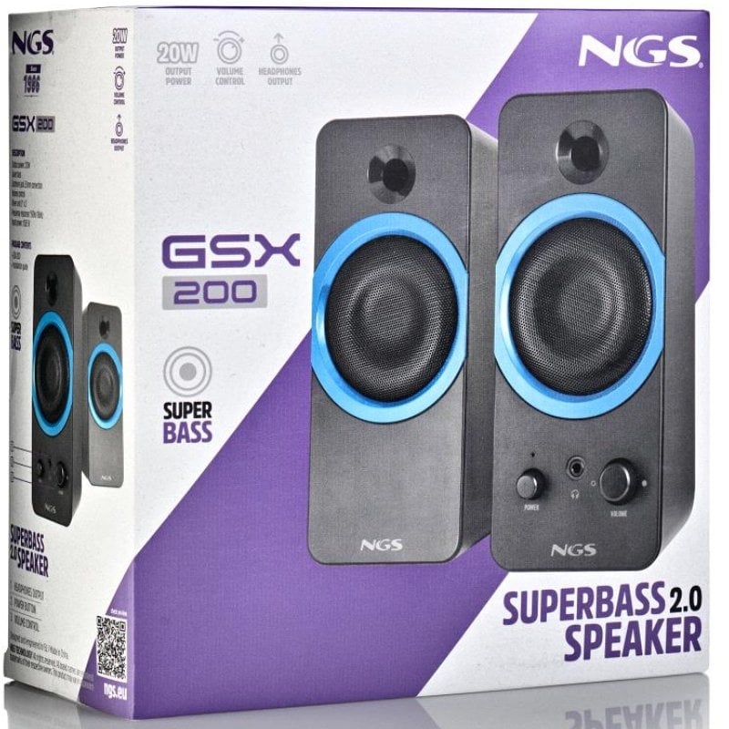 Altavoces NGS GSX-200/ 20W/ 2.0