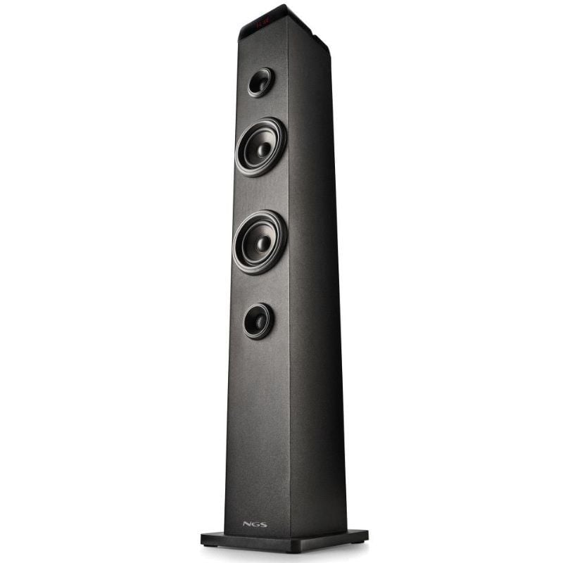 Torre de Sonido con Bluetooth NGS SKY CHARM PRO/ 80W/ 2.0/ Negra