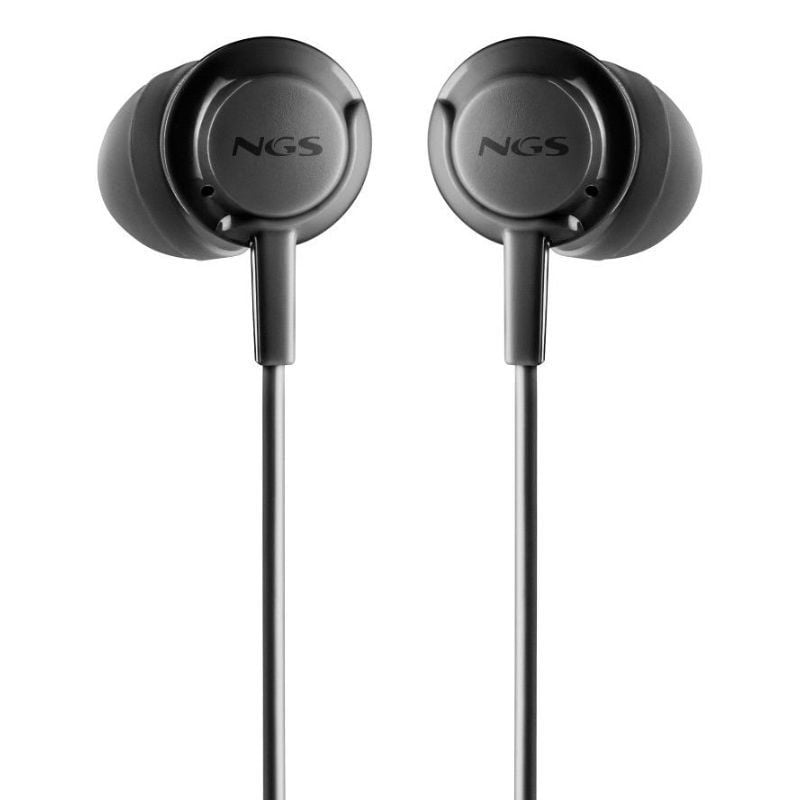 Auriculares Intrauditivos NGS Cross Drift/ con Micrófono/ Jack 3.5/ Negros