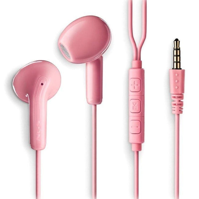 Auriculares Intrauditivos NGS Cross Flip/ con Micrófono/ Jack 3.5/ Rosas Hover Image