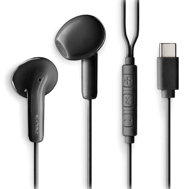 Auriculares Intrauditivos NGS Cross Glide/ con Micrófono/ USB Tipo-C/ Negros Hover Image