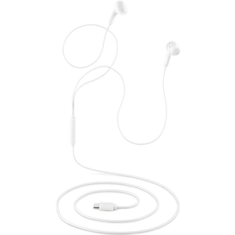 Auriculares Intrauditivos NGS Cross Glide/ con Micrófono/ USB Tipo-C/ Blancos