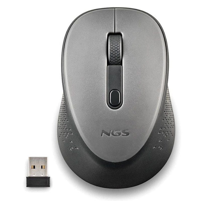 Ratón Inalámbrico NGS Dew Gray/ Hasta 1600 DPI/ Gris Hover Image