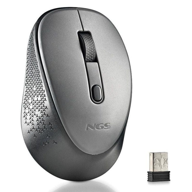 Ratón Inalámbrico NGS Dew Gray/ Hasta 1600 DPI/ Gris Main Image