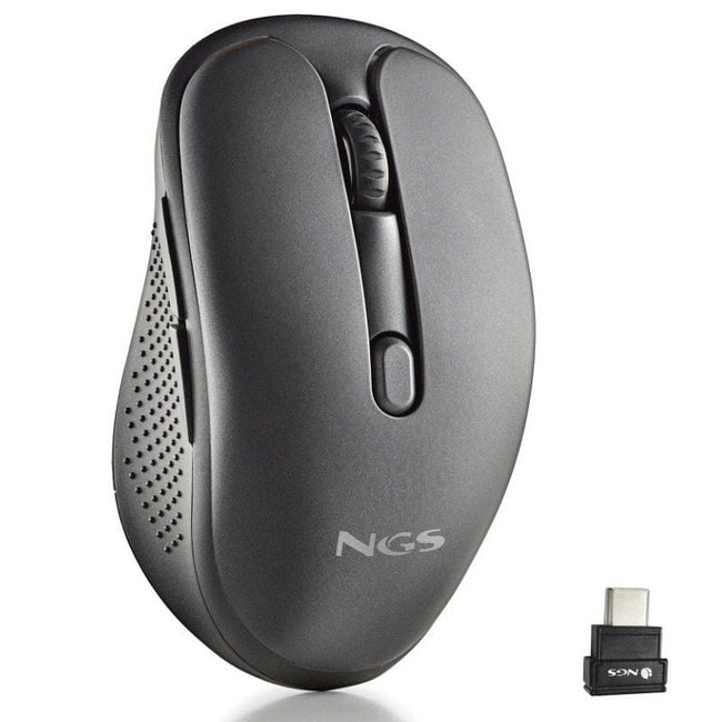 Ratón Inalámbrico NGS Evo Mix silencioso/ Batería recargable/ Hasta 3200 DPI/ Negro Hover Image