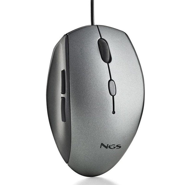 Ratón Ergonómico NGS Moth Gray/ Hasta 1600 DPI/ Gris Hover Image