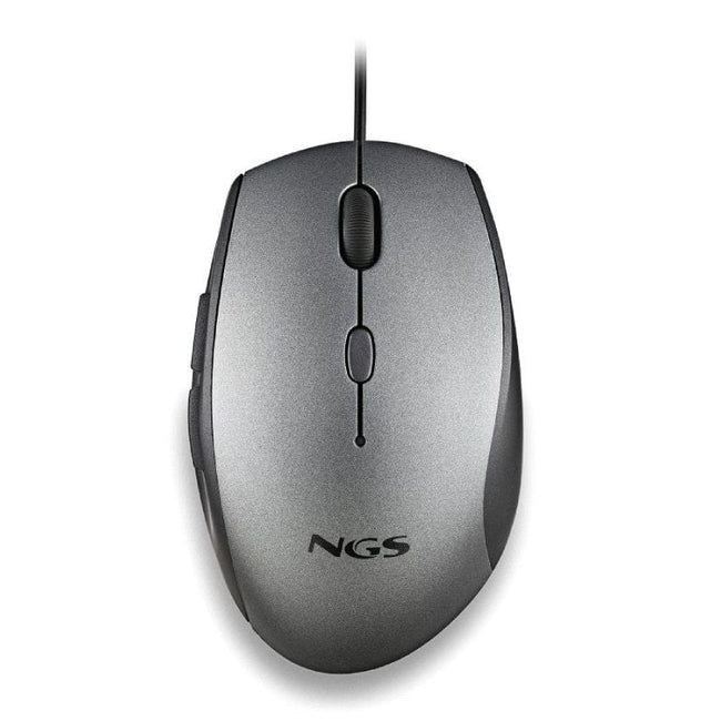 Ratón Ergonómico NGS Moth Gray/ Hasta 1600 DPI/ Gris Main Image