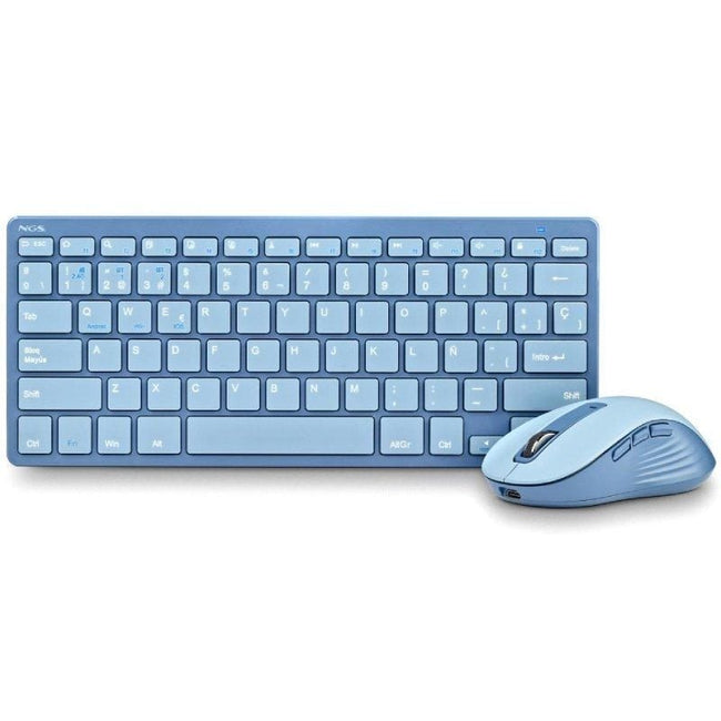 Teclado y Ratón Inalámbricos NGS Fantasy Kit Blue/ Azul Main Image