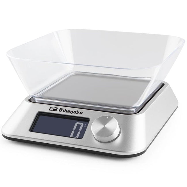 Báscula de Cocina Electrónica Orbegozo PC 1030 A/ hasta 5kg/ Plata Hover Image