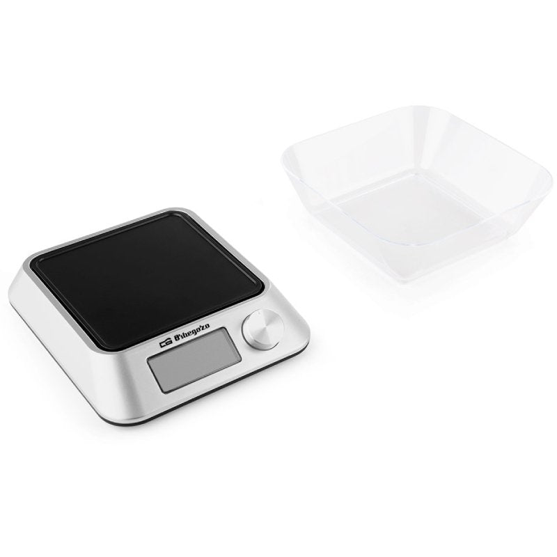Báscula de Cocina Electrónica Orbegozo PC 1030 A/ hasta 5kg/ Plata