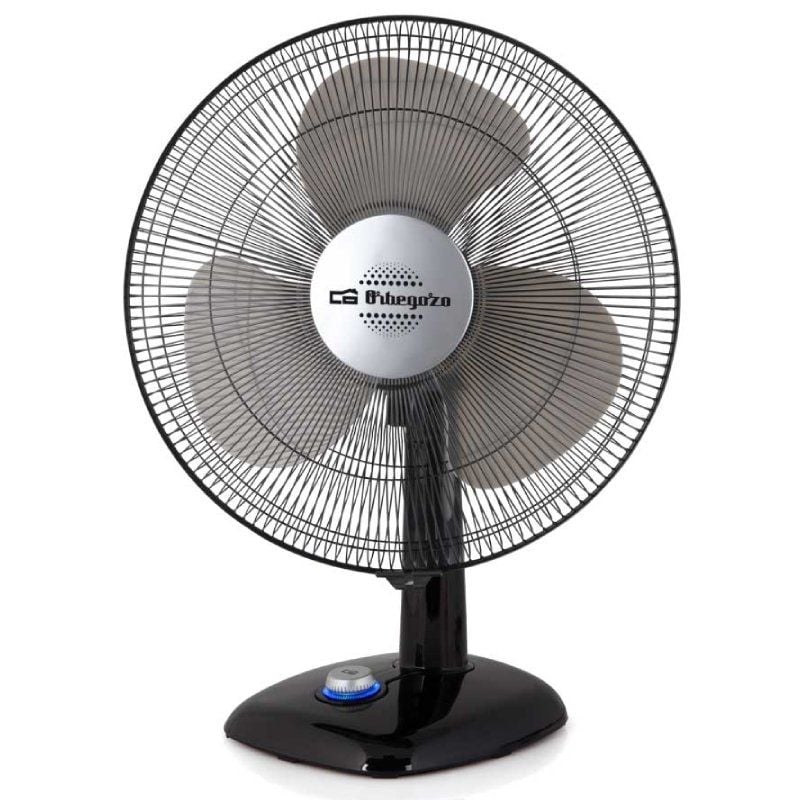 Ventilador de Sobremesa Orbegozo TF 0124/ 25W/ 3 Aspas 20cm/ 2 velocidades