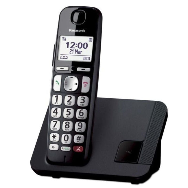 Teléfono Inalámbrico Panasonic KX-TGE250SPB/ Negro Hover Image