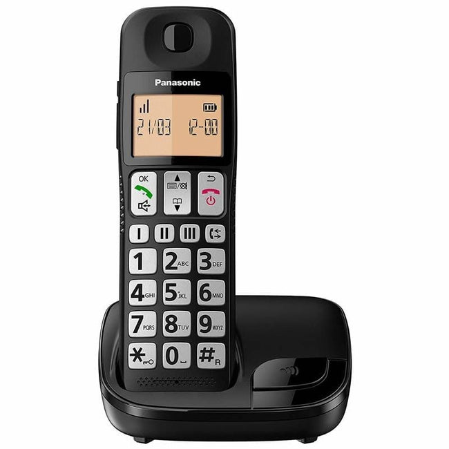 Teléfono Inalámbrico Panasonic KX-TGE310SP/ Negro Hover Image