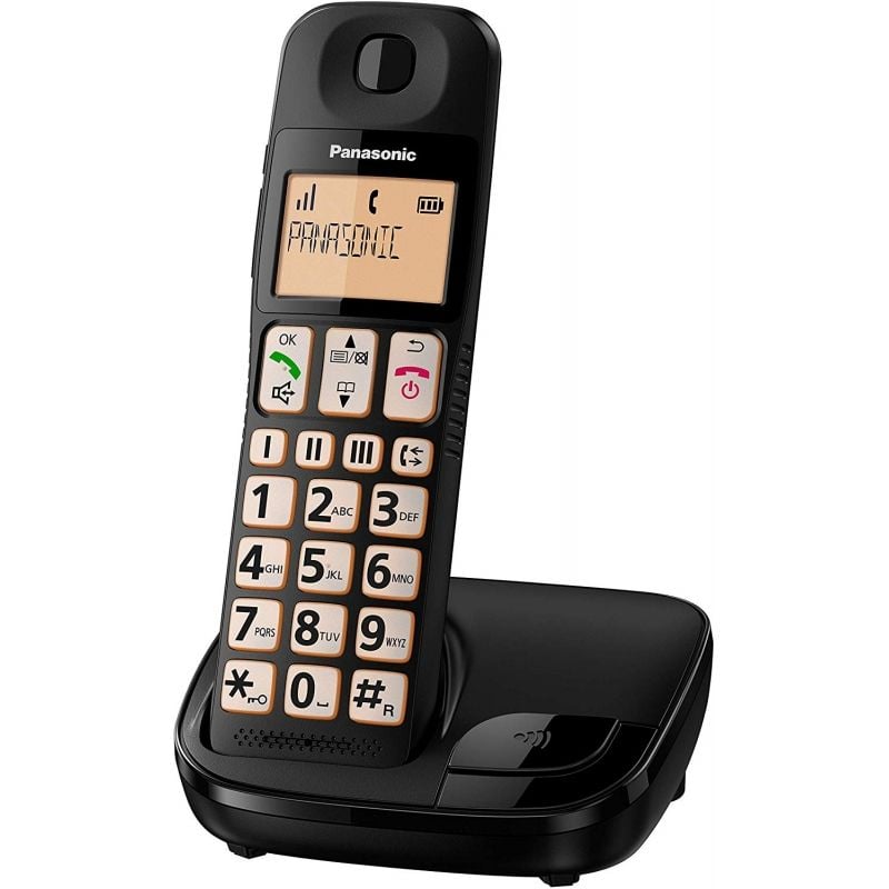 Teléfono Inalámbrico Panasonic KX-TGE310SP/ Negro