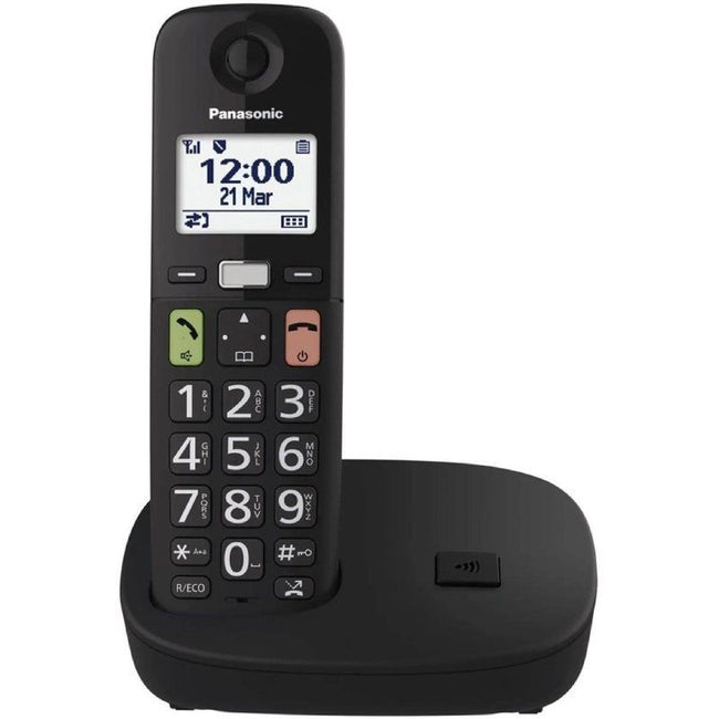 Teléfono Inalámbrico Panasonic KX-TGU112EXB/ Pack DUO/ Negro Main Image