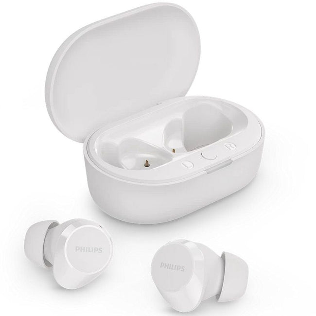 Auriculares Bluetooth Philips TAT1209 con estuche de carga/ Autonomía 6h/ Blancos Hover Image