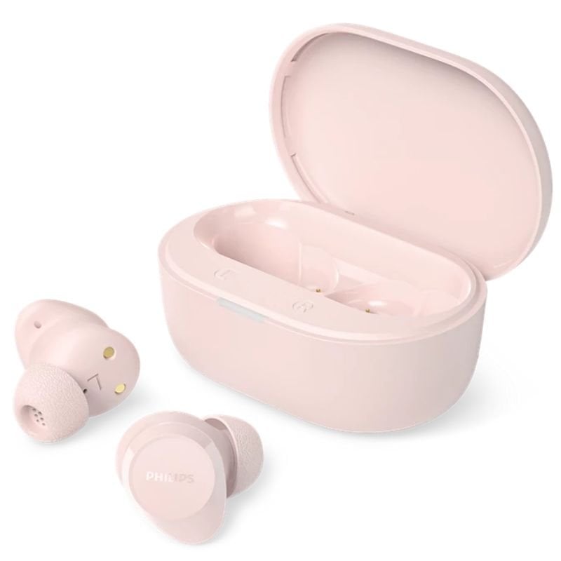 Auriculares Bluetooth Philips TAT1300PK con estuche de carga/ Autonomía 6h/ Rosas