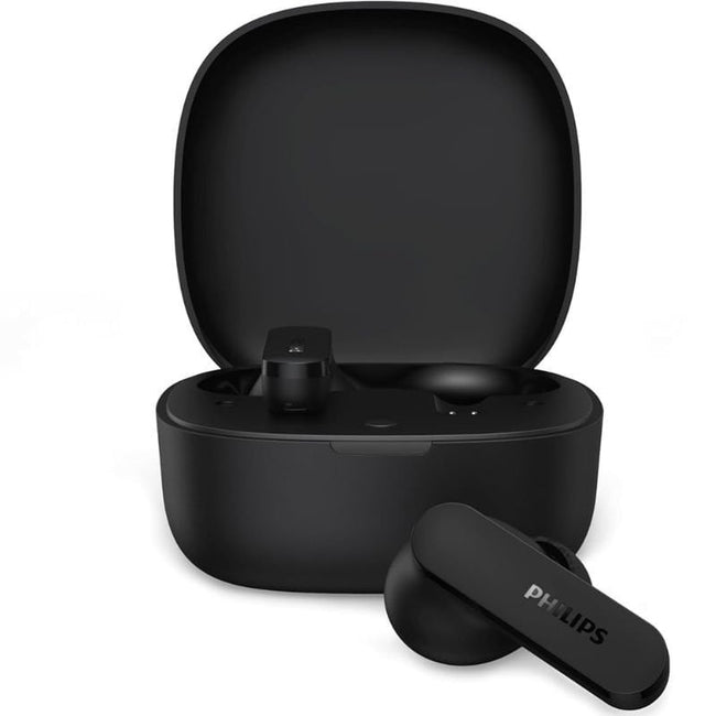 Auriculares Bluetooth Philips TAT2100BK con estuche de carga/ Autonomía 8h/ Negros Hover Image