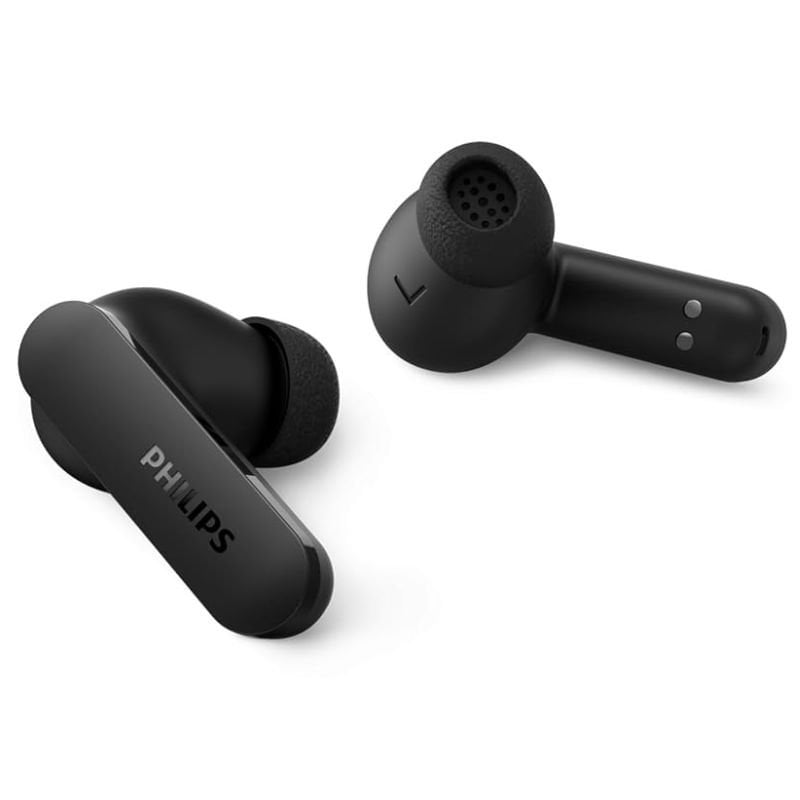 Auriculares Bluetooth Philips TAT2100BK con estuche de carga/ Autonomía 8h/ Negros