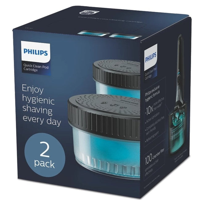 Cartucho de dosis de limpieza rápida Philips CC12/50/ para Afeitadoras Philips/ 2 Unidades Main Image