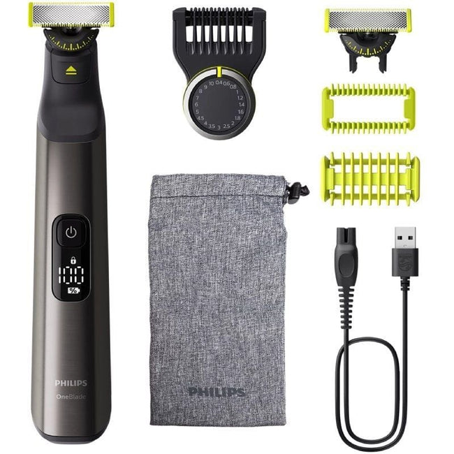 Cortabarbas + Recortadora Philips Oneblade Pro 360 QP6552/15/ con Batería/ 5 Accesorios Hover Image