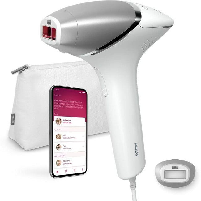Depiladora de Luz pulsada Philips Lumea IPL Serie 8000 Prestige/ con Cable/ Incluye 3 Accesorios Hover Image