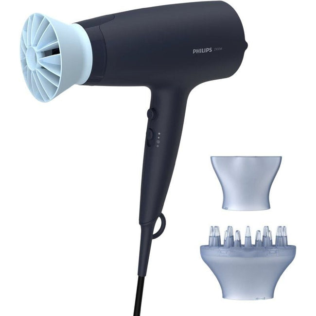 Secador Philips 3000 series BHD360/ 2100W/ Iónico/ Azul/ 3 Accesorios Hover Image