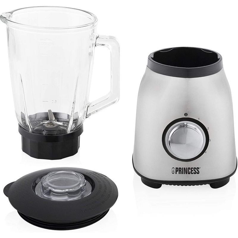 Batidora de vaso Princess 212091/ 1000W/ 4 Velocidades/ Capacidad 1.5L