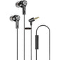 Auriculares Intrauditivos Qubo EB-100/ con Micrófono/ Jack 3.5/ Grises