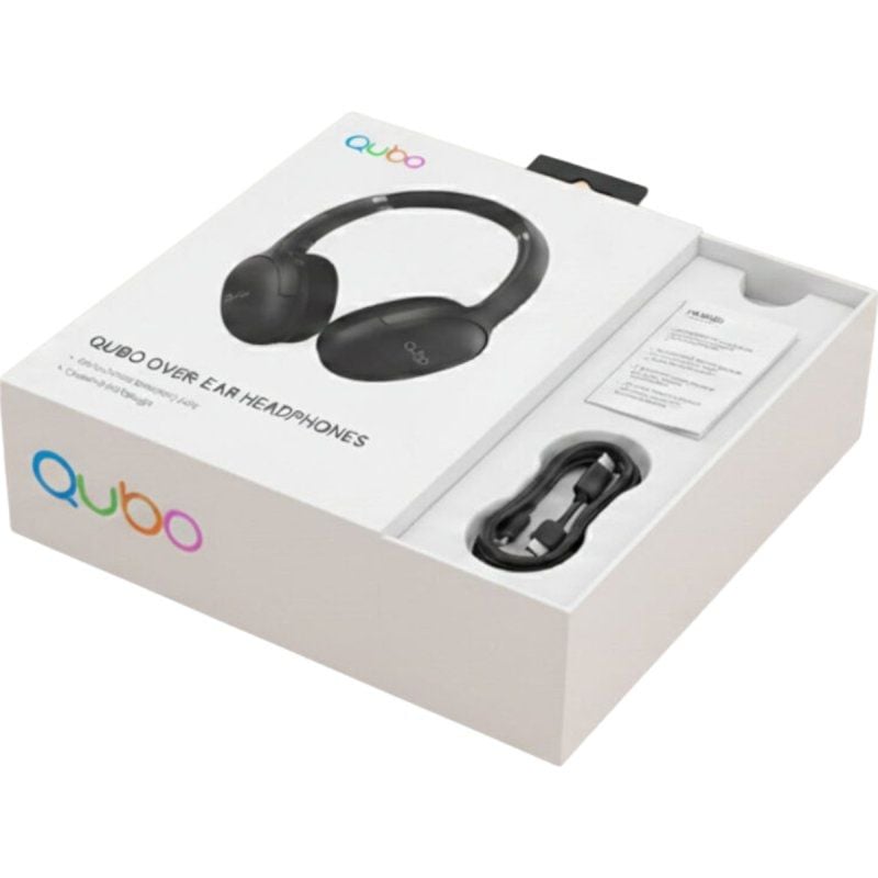 Auriculares Inalámbricos Qubo HD-400/ con Micrófono/ Bluetooth/ Negros