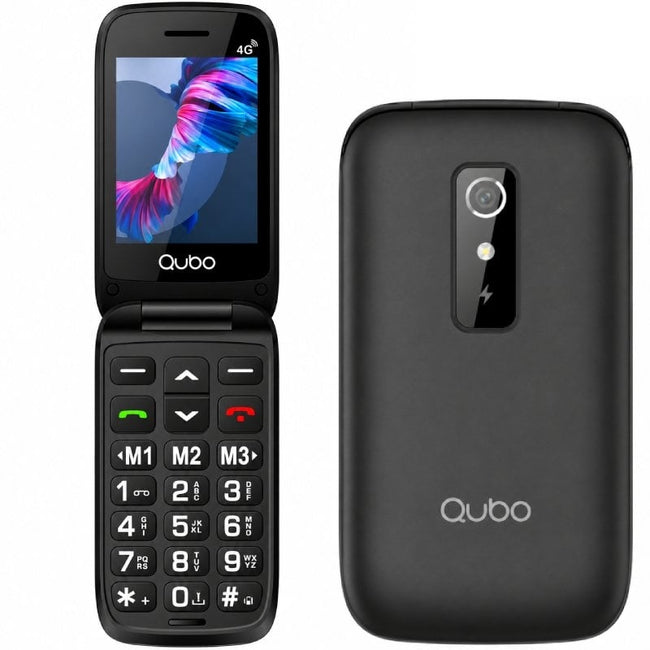 Teléfono Móvil Qubo P-220BKC 4G para Personas Mayores/ Negro Main Image