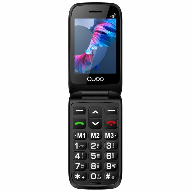 Teléfono Móvil Qubo P-220RD 4G para Personas Mayores/ Rojo