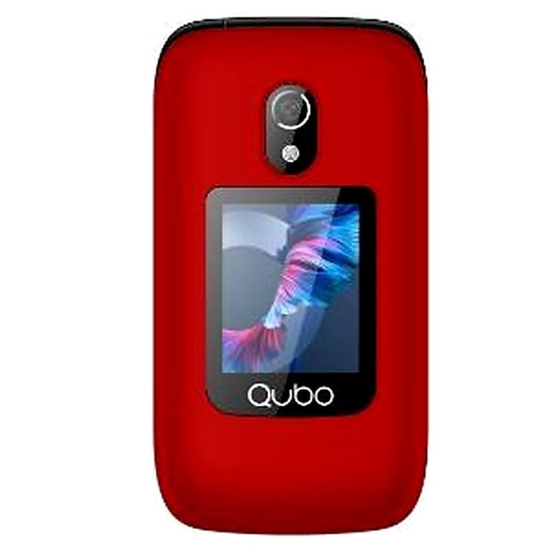Teléfono Móvil Qubo P-221RD 4G para Personas Mayores/ Rojo