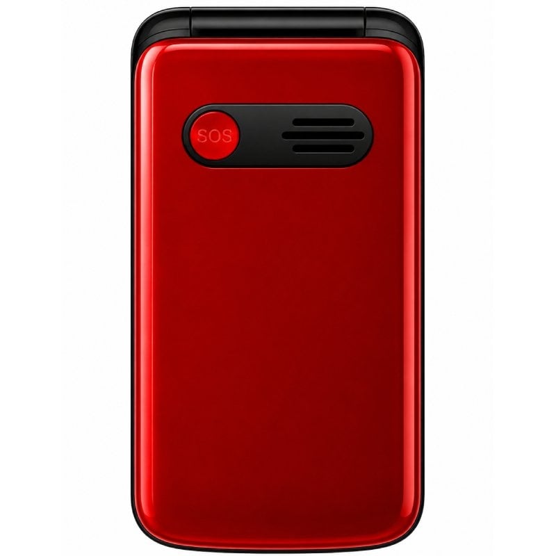 Teléfono Móvil Qubo X-247RDC 4G para Personas Mayores/ Rojo