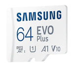 Tarjeta de Memoria Samsung EVO Plus 2023 64GB microSD XC con Adaptador/ Clase 10/ 160MBs