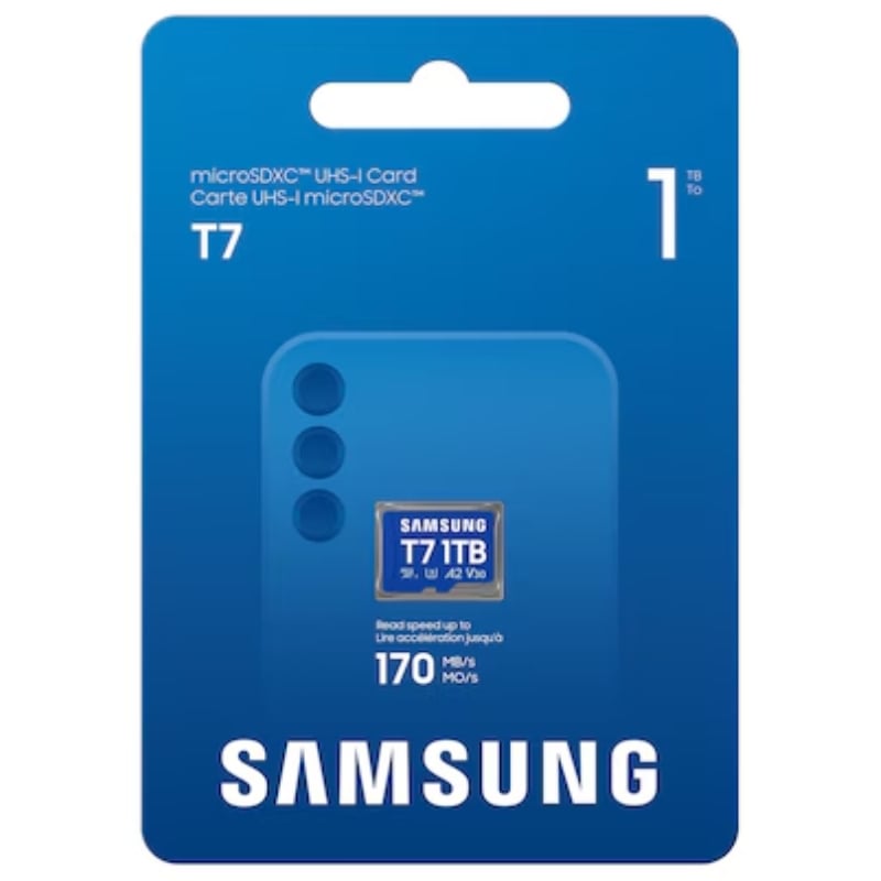 Tarjeta de Memoria Samsung P7 1TB microSD XC/ Clase 10/ 170MBs
